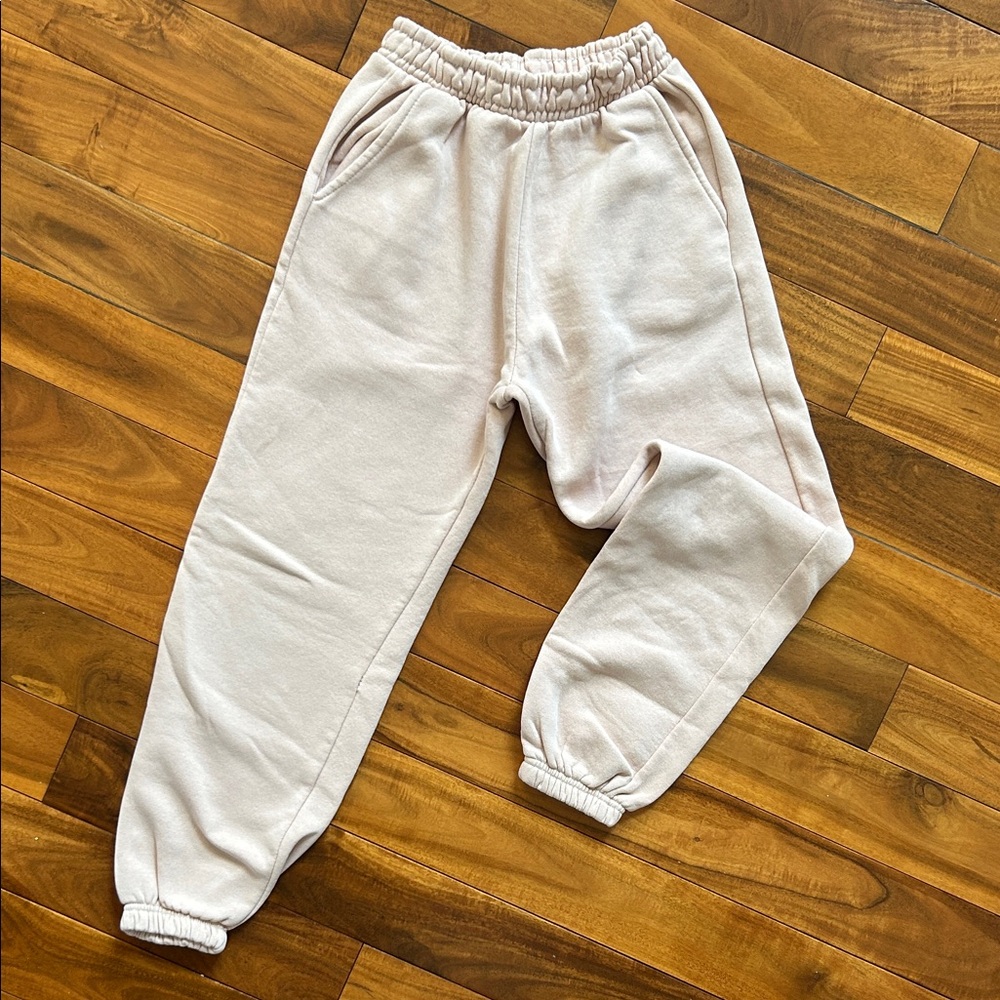 Zara Cozy Cream Kids Sweatpants